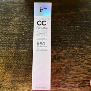 New IT Cosmetics CC+ Illumination SPF 50+ Color Correcting Full Coverage Cream
